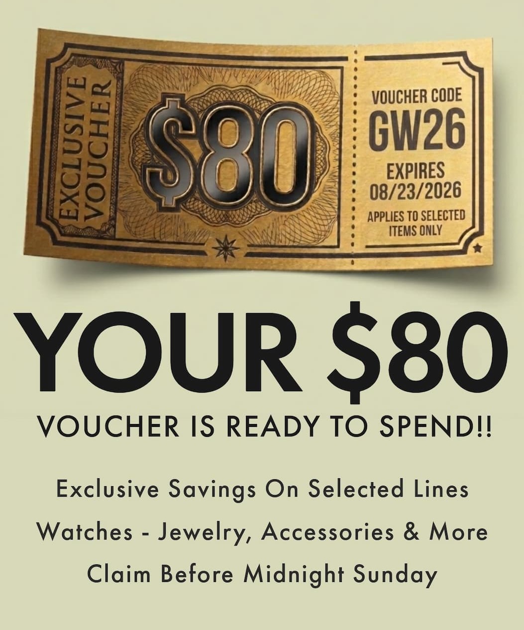 Activate Your $80 Voucher