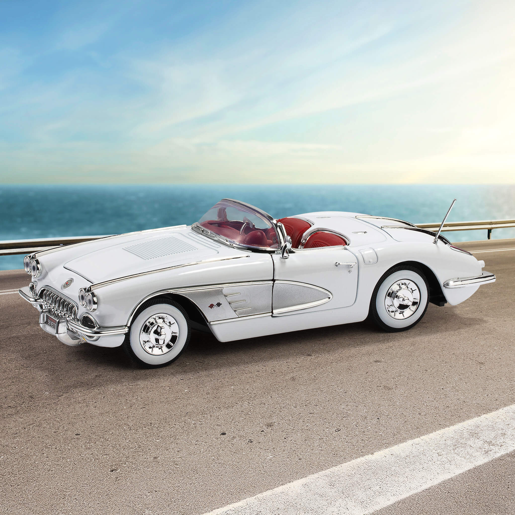 1958 White Corvette