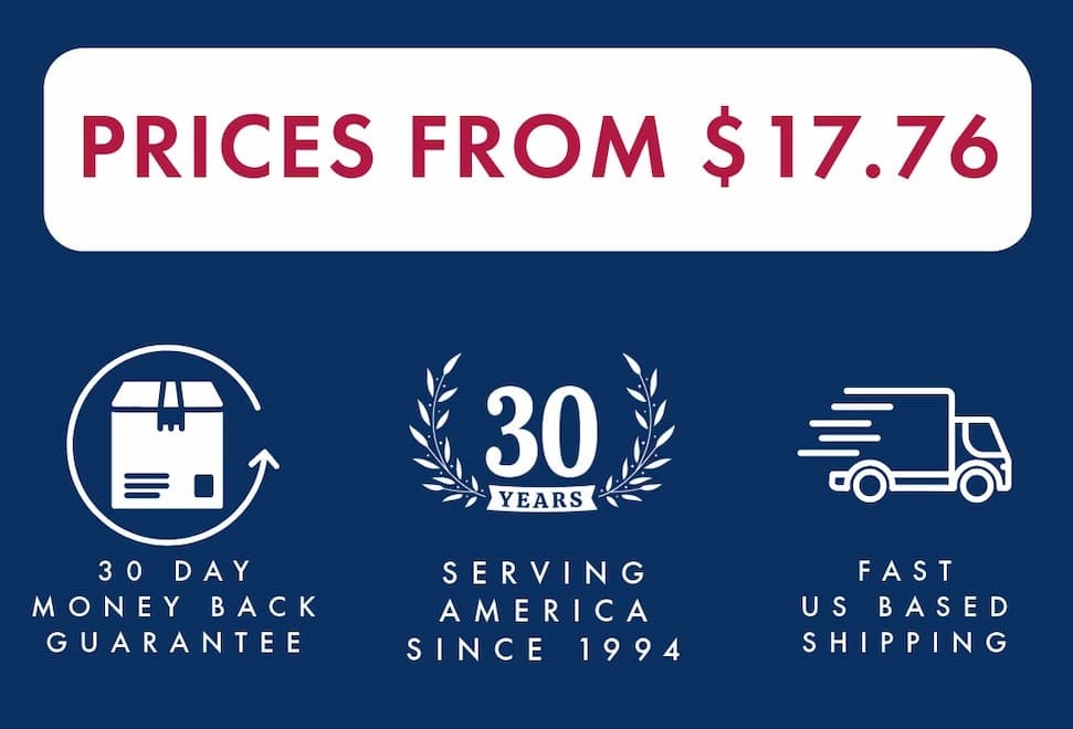 Prices From Only $17.76 - Independence Day Sale