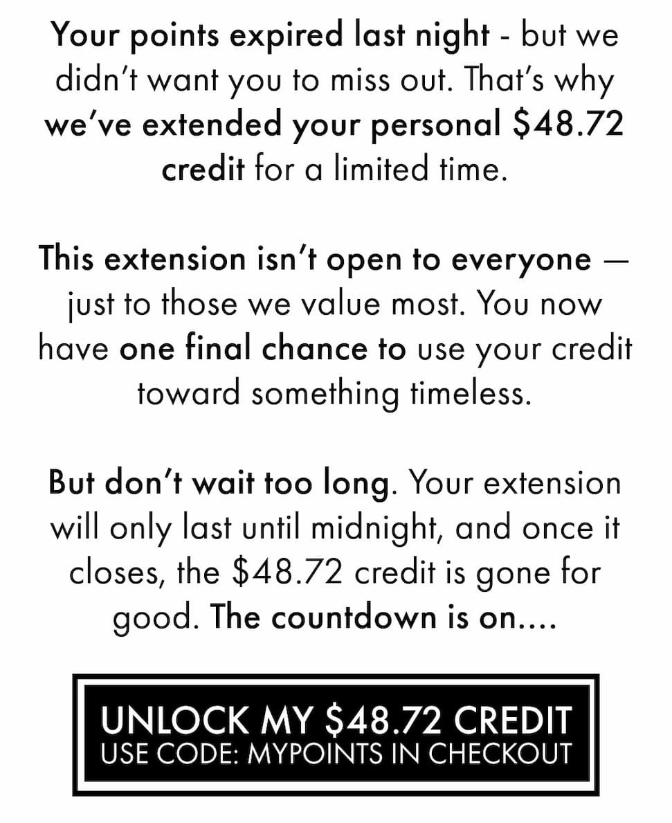 Claim Points Before Midnight Or Lose Them All