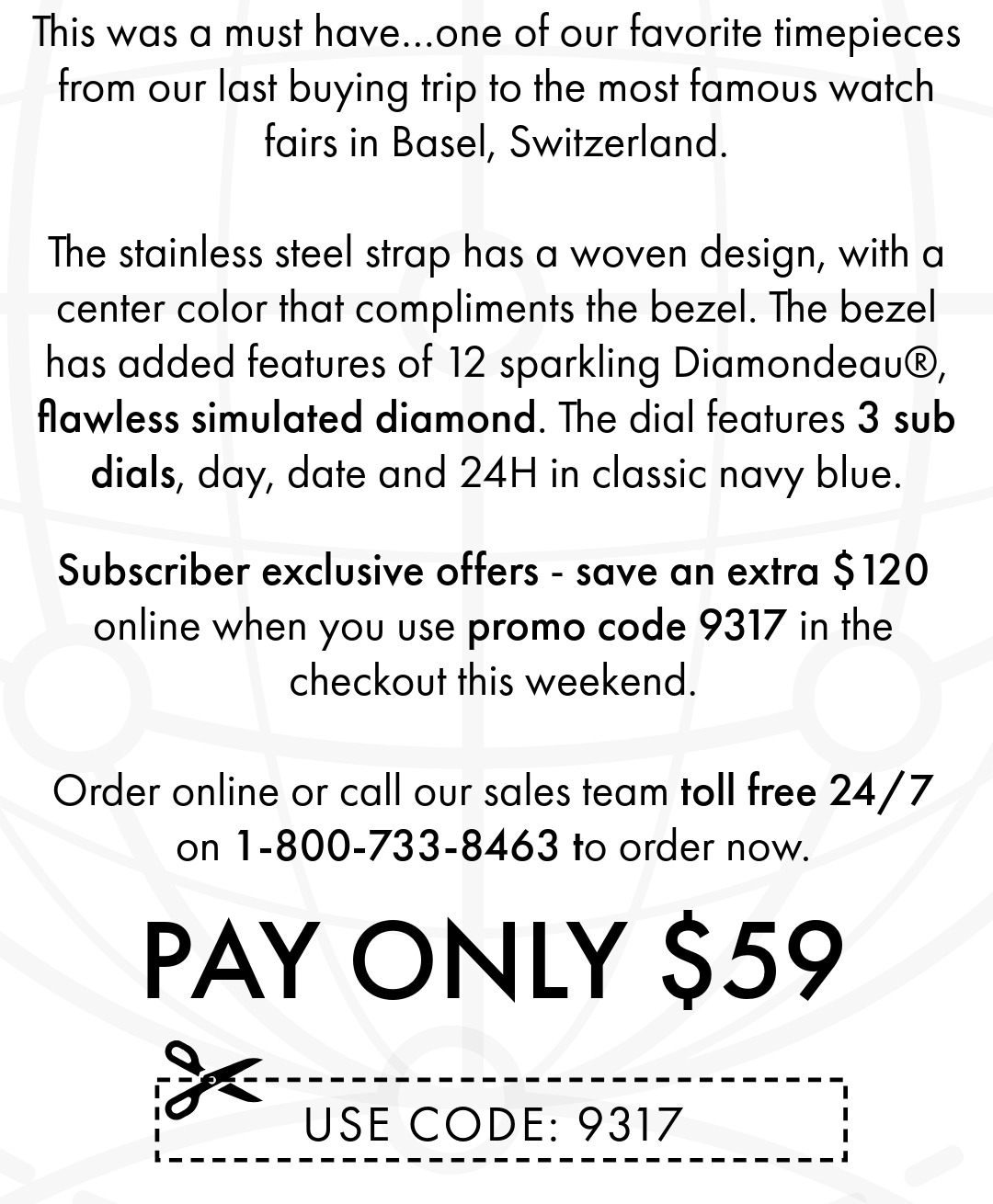 Regency Steel Mens Watch - Only $59 With Code 9317