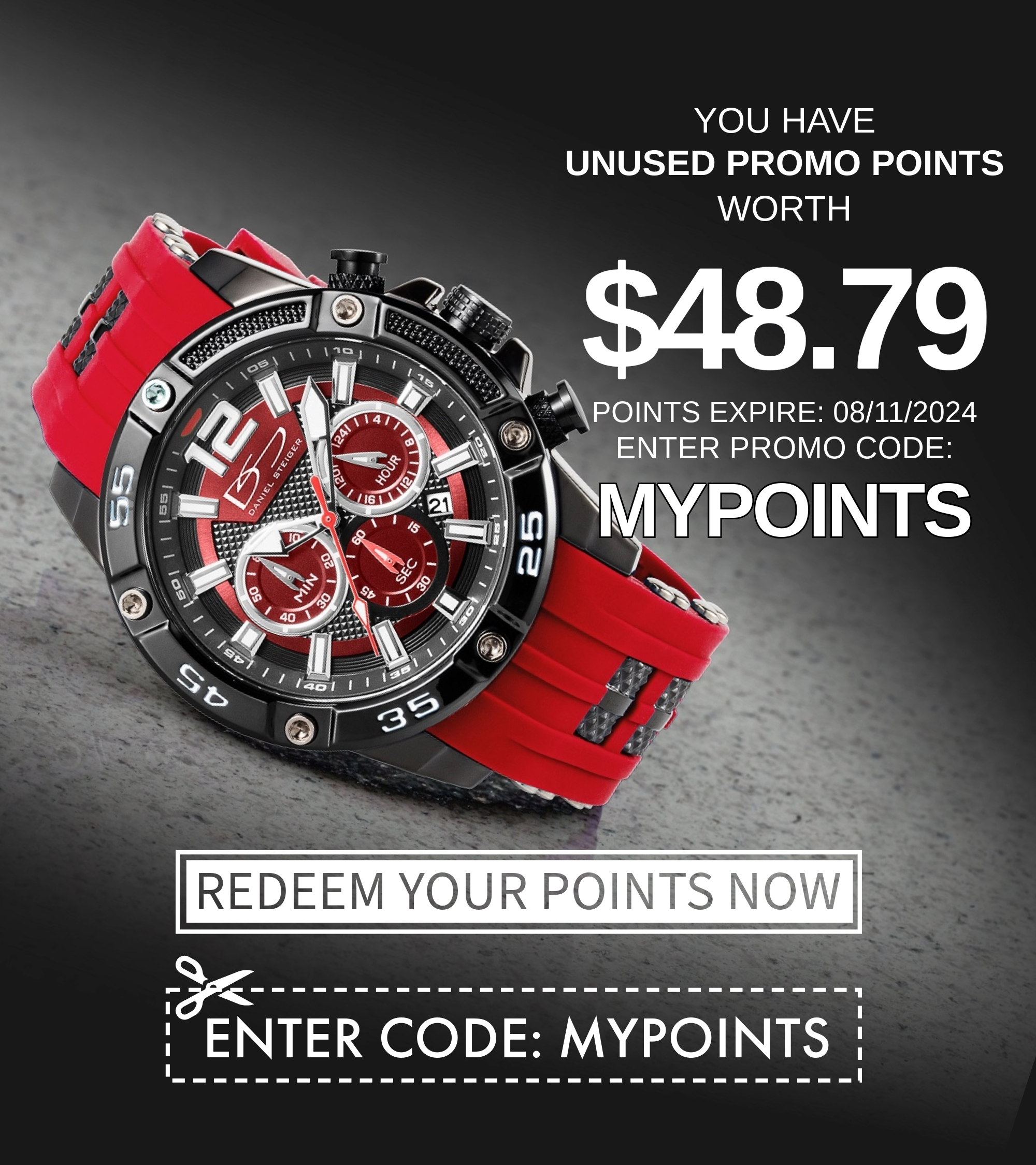 REDEEM YOUR POINTS NOW