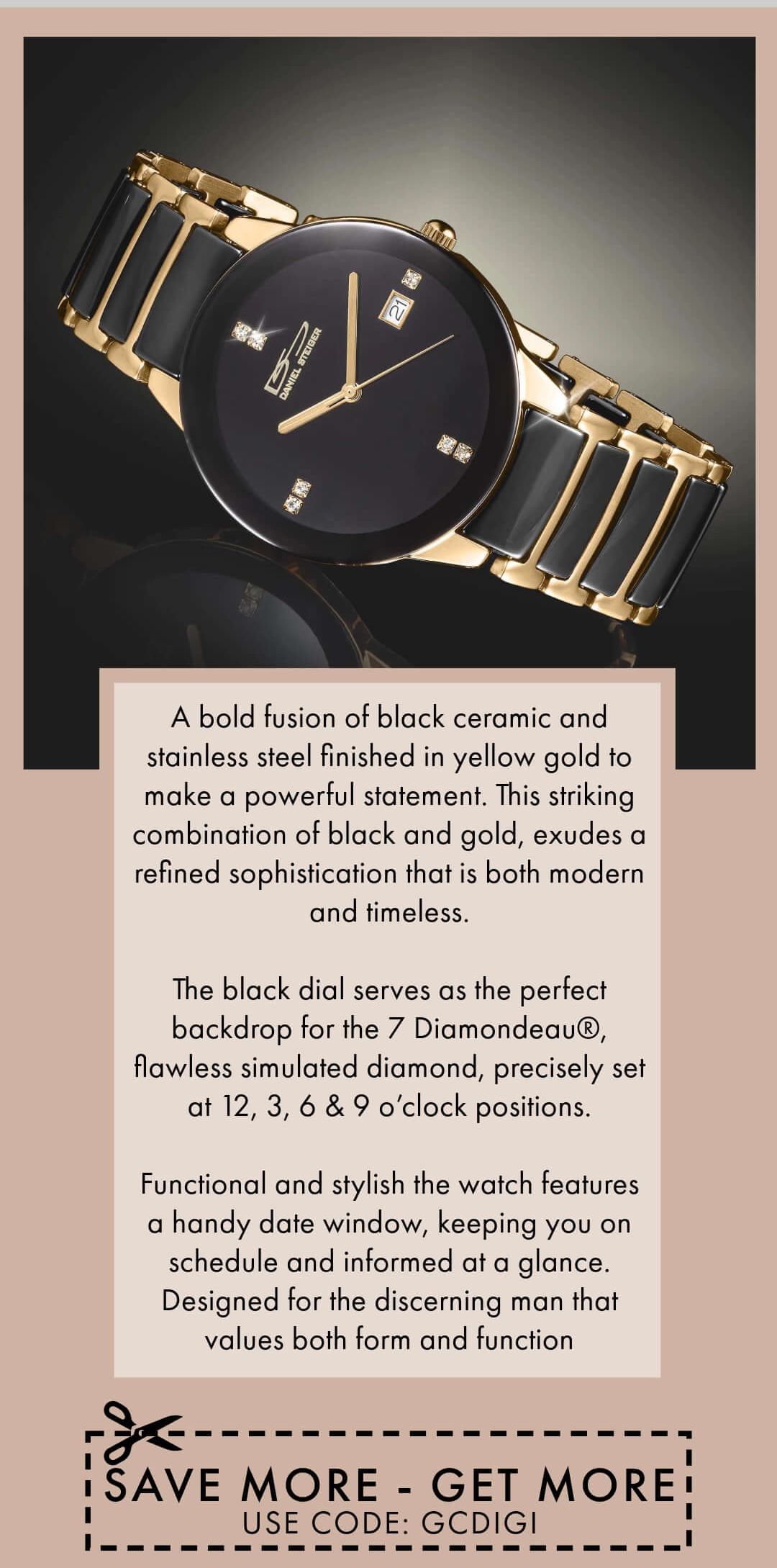 Best Selling Men's Watch: Ceramic Noir