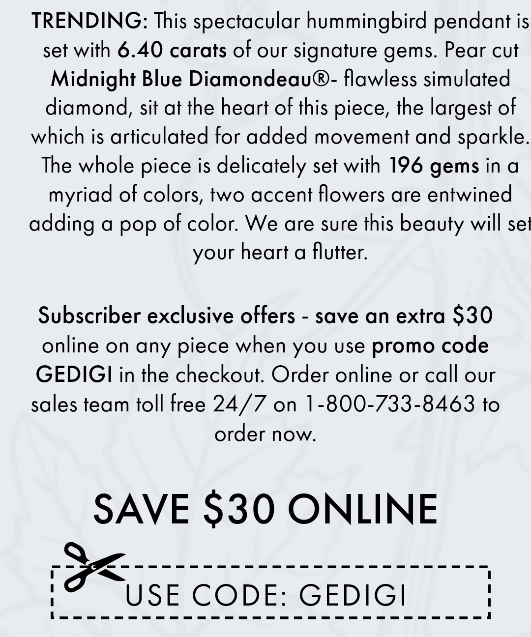 Golden Hummingbird Pendant - Save $30 Instantly