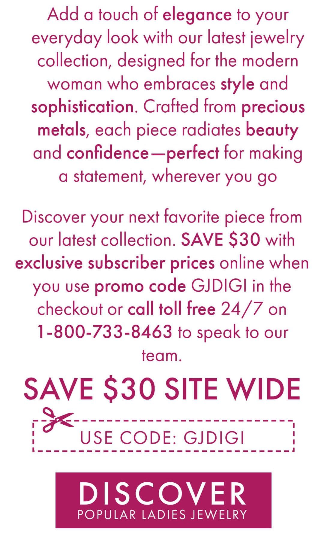 New Collection Out Now - Save $30 instantly