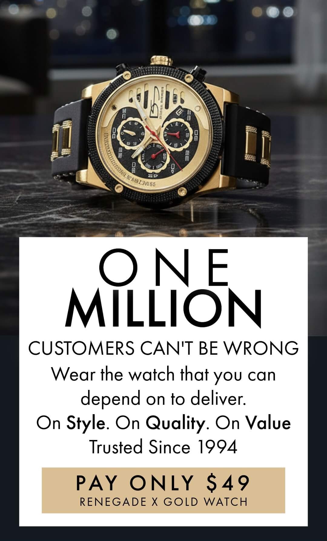 One Million Customers Can't Be Wrong