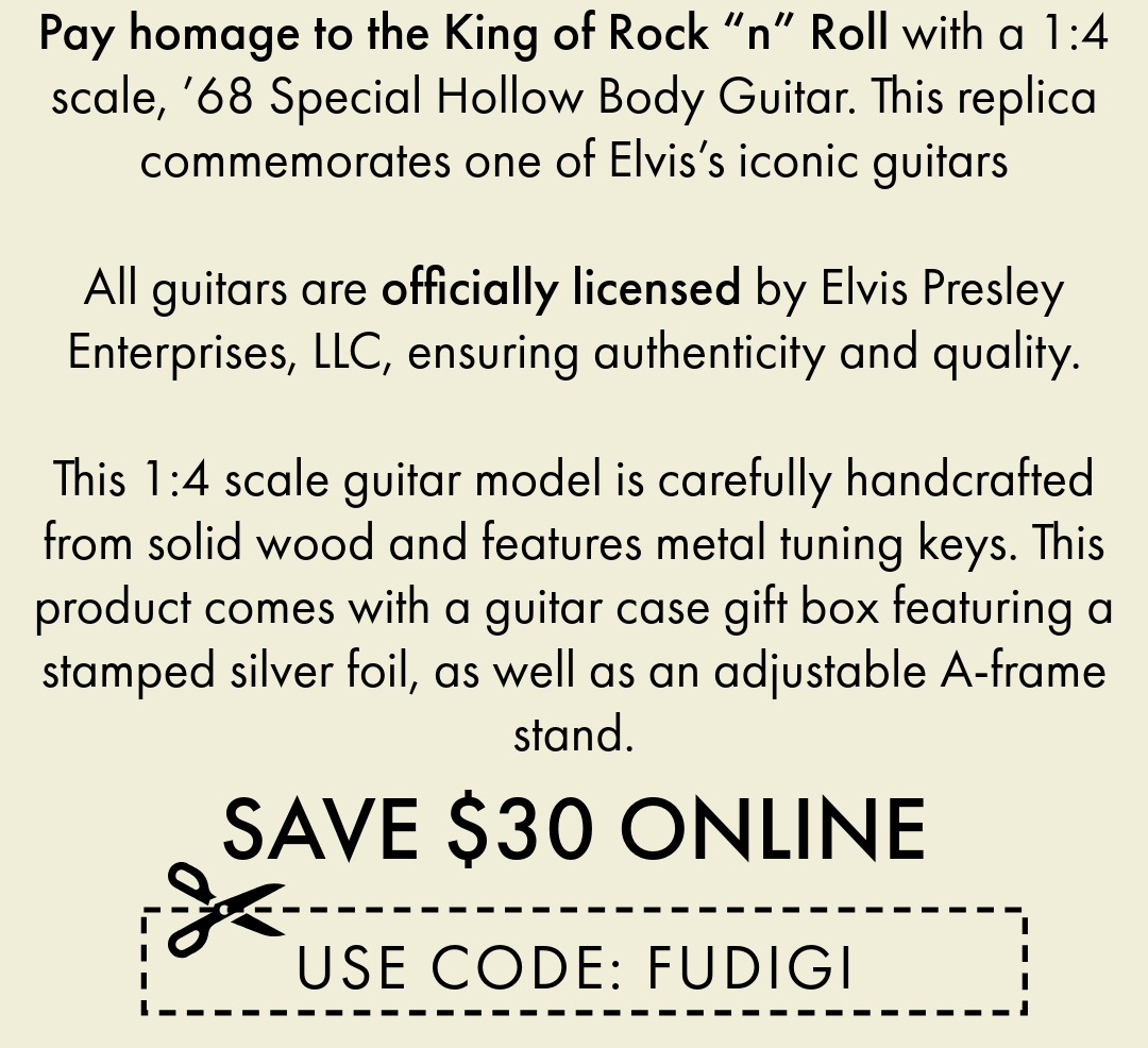 Official Licensed Tribute: Elvis Presley - save $30 with code FUDIGI