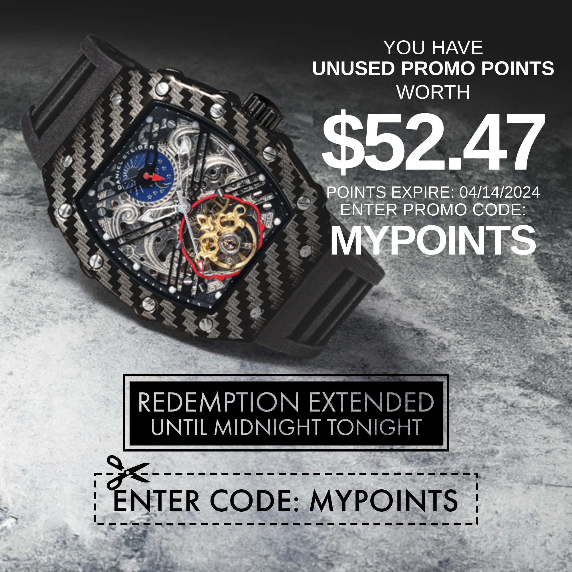 REDEEM YOUR POINTS NOW