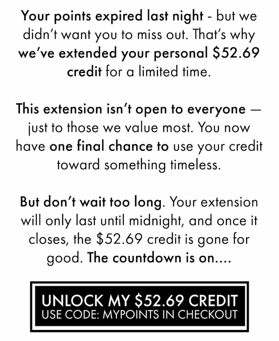 Claim Points Before Midnight Or Lose Them All