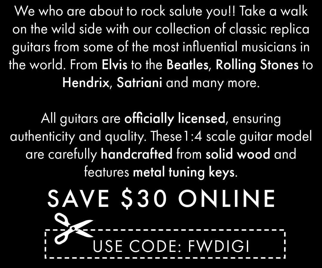 Officially Licensed - Handcrafted Tribute Guitars