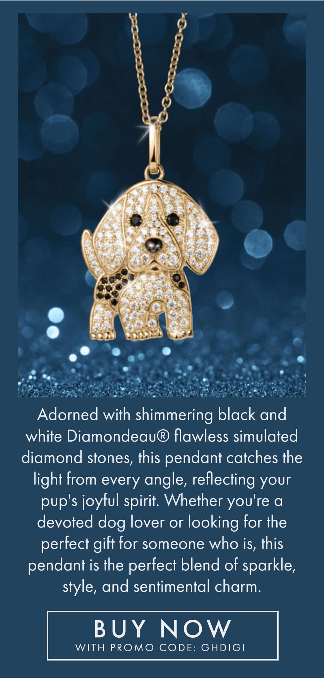 Buy Now- Dazzling Dog Pendant