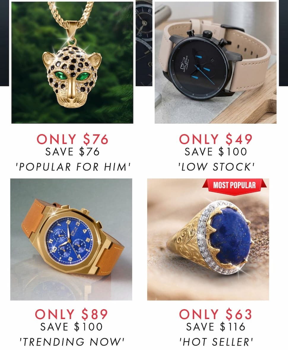 Up To 80% Off Watches - Jewelry & More