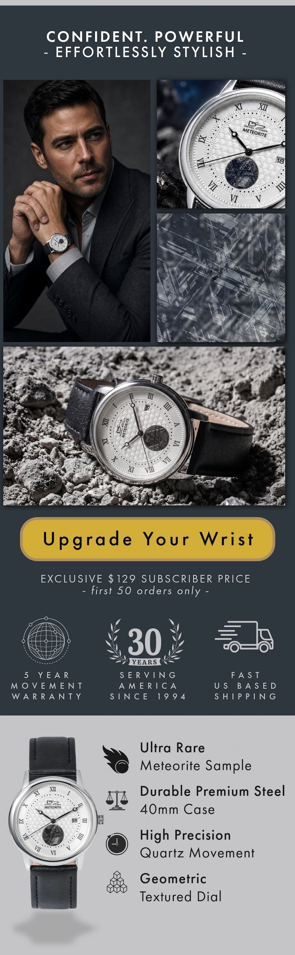 Forged in Space. Worn by Few - A dial billions of years in the making