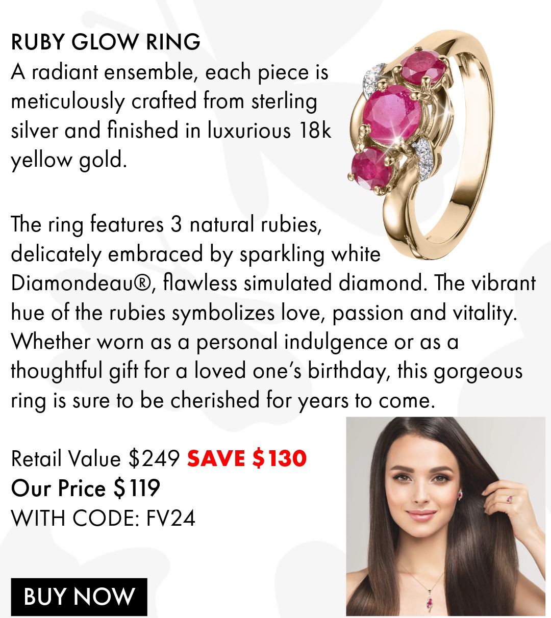 Ruby Glow Ring