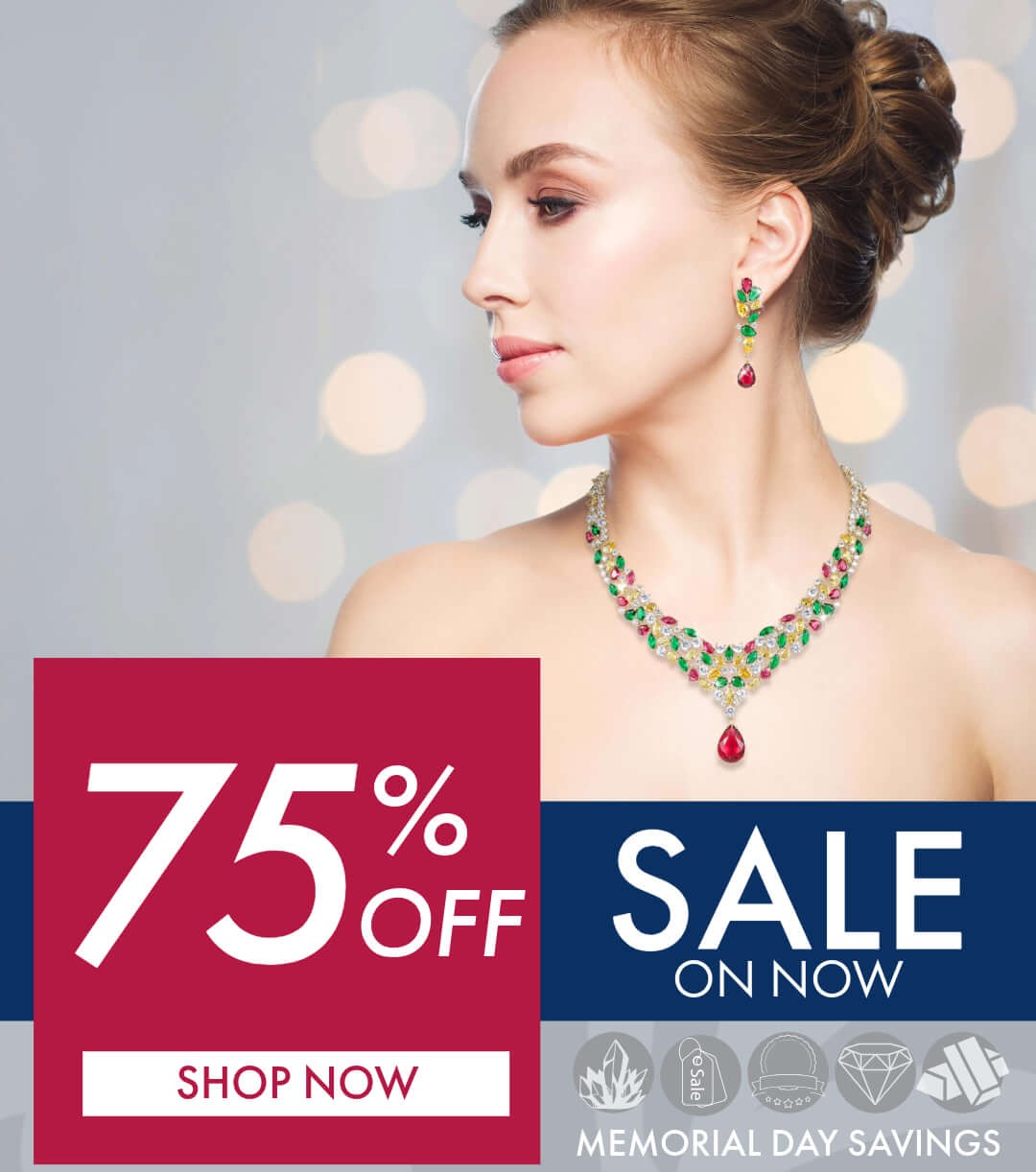 Save up to 75% on mens jewelry- no promo code needed