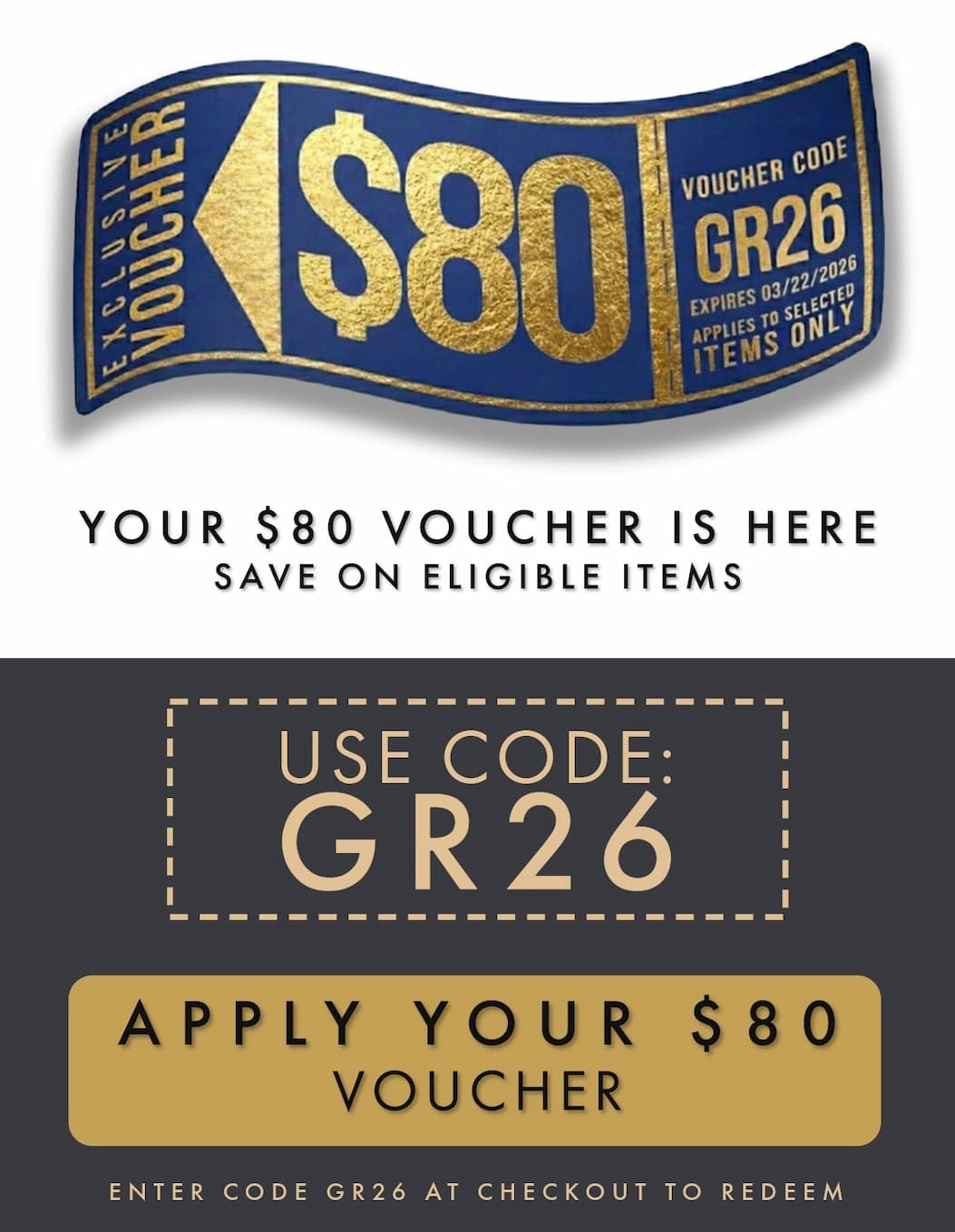 Your Exclusive $80 Reward Is Now Live