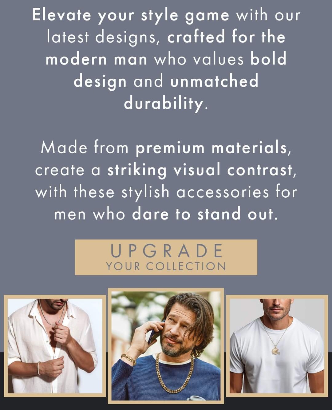 Elevate Your Look: New Men's Jewelry + $30 Off