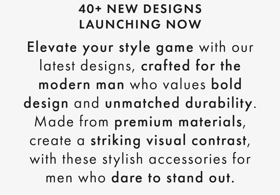 New Mens Jewelry Out Now