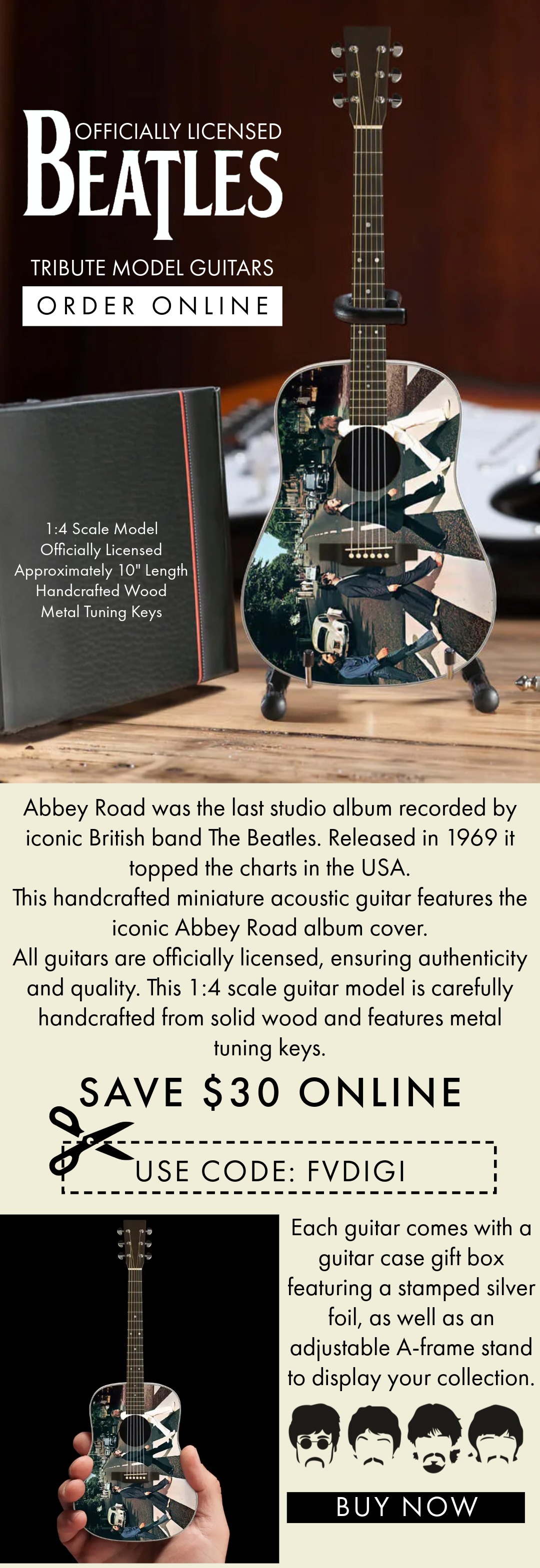 Official Licensed Tribute: Abbey Road - save $30 with code FVDIGI