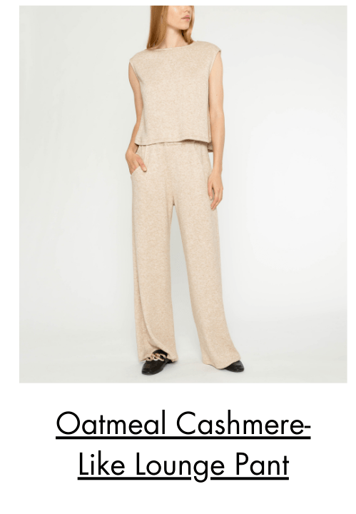 Oatmeal Cashmere-Like Lounge Pant