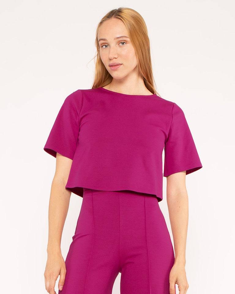 Fuchsia Short Sleeve Top