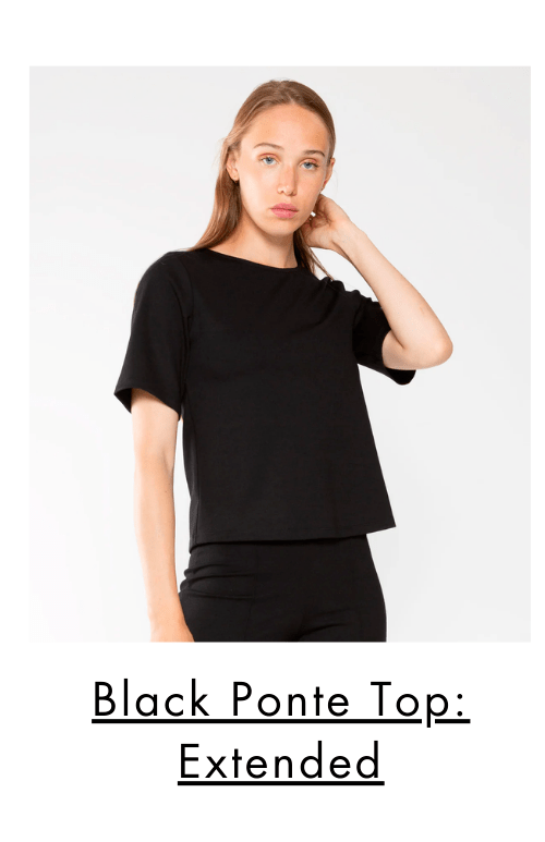 Black ponte top - extended