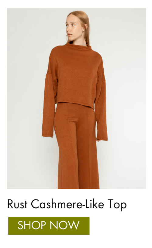 Rust Cashmere Like Top