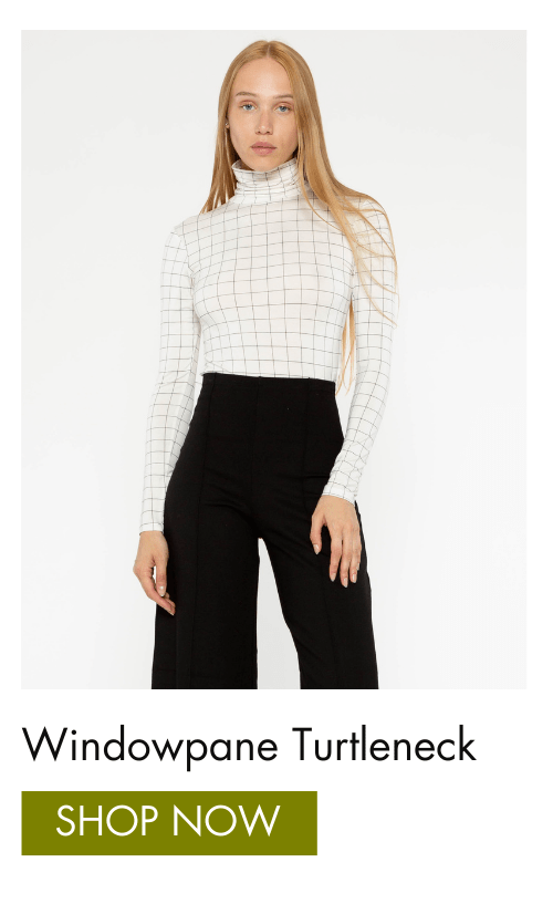 Windowpane Turtleneck