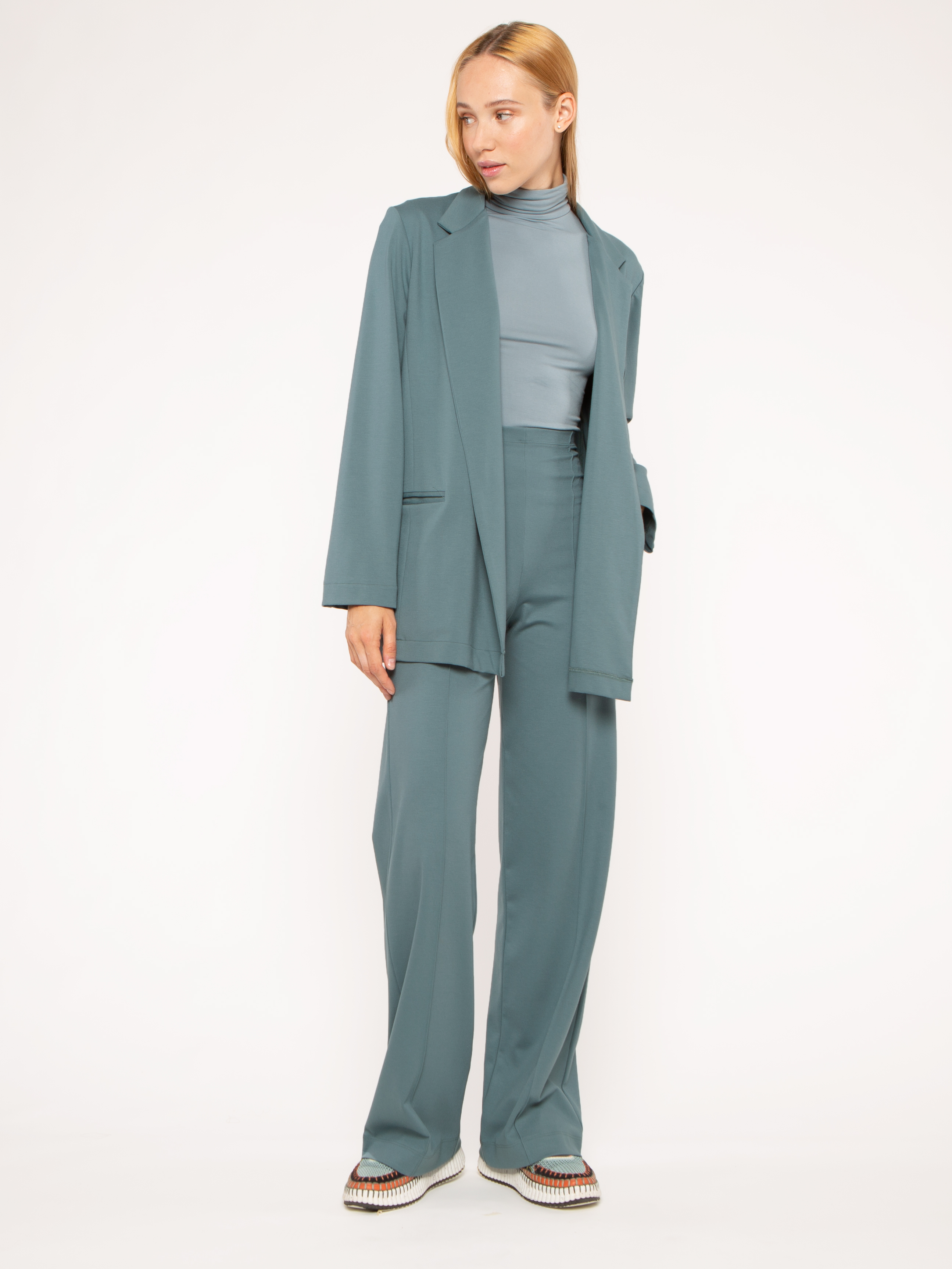 Sea Blue Oversized Blazer