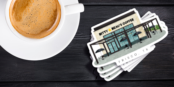Custom store front sticker