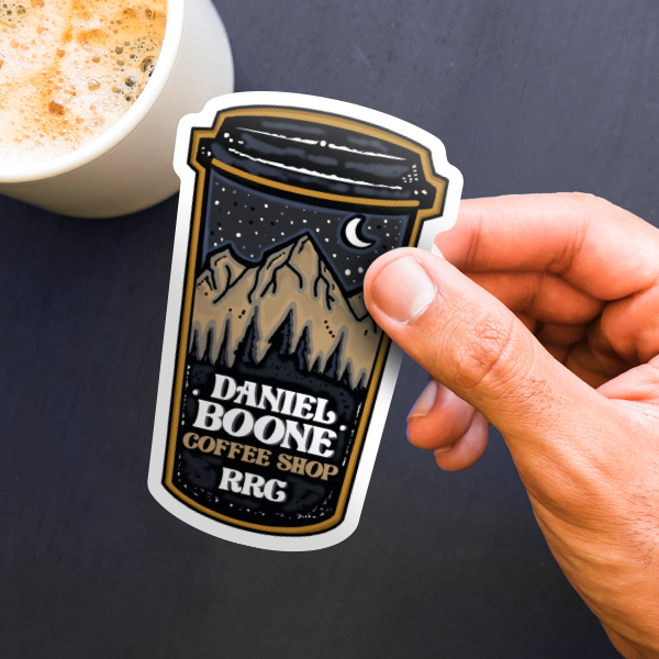 Custom Coffee Shop Sticker