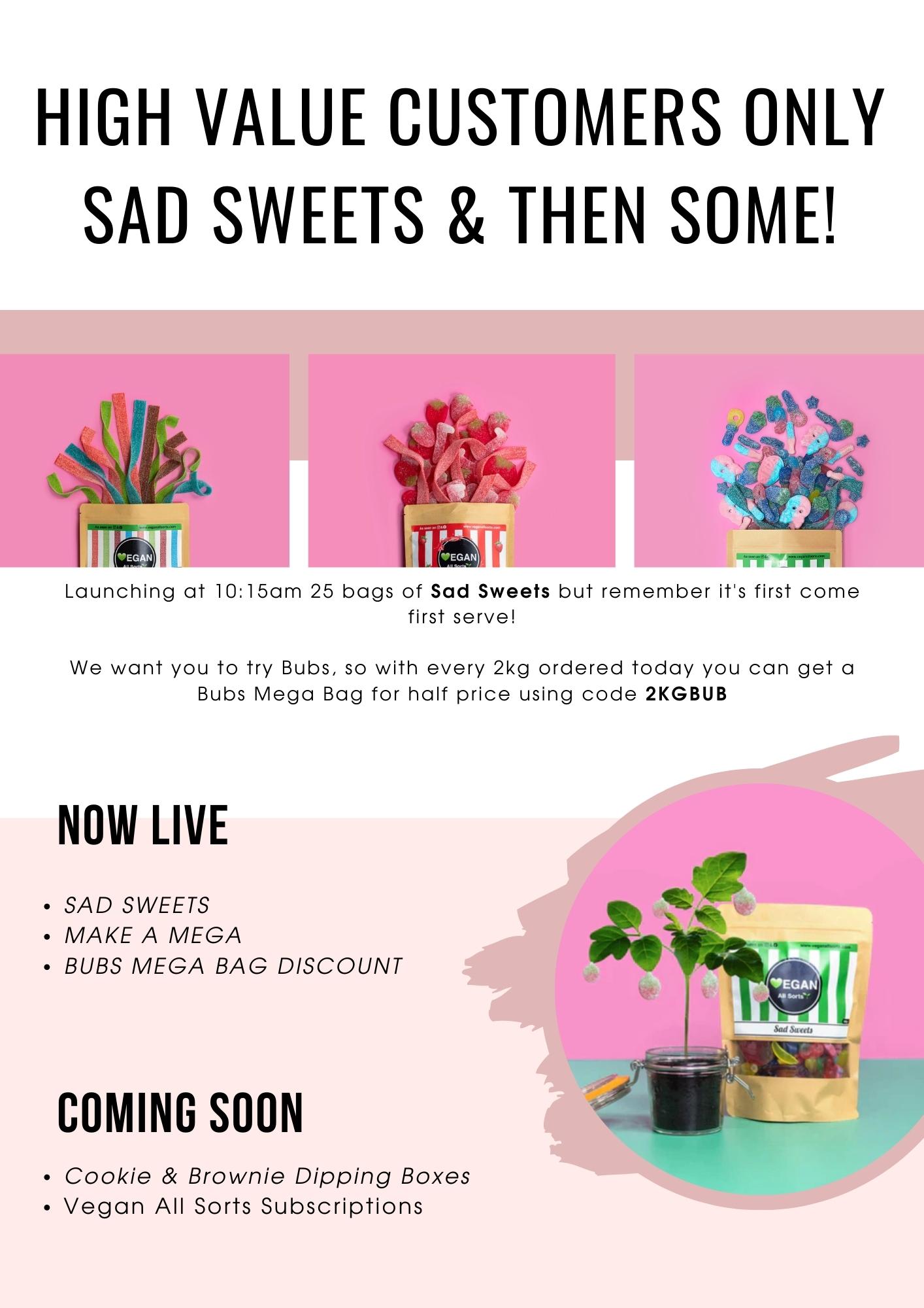 For our high value customers, you hear it first! 🤯 Vegan All Sorts