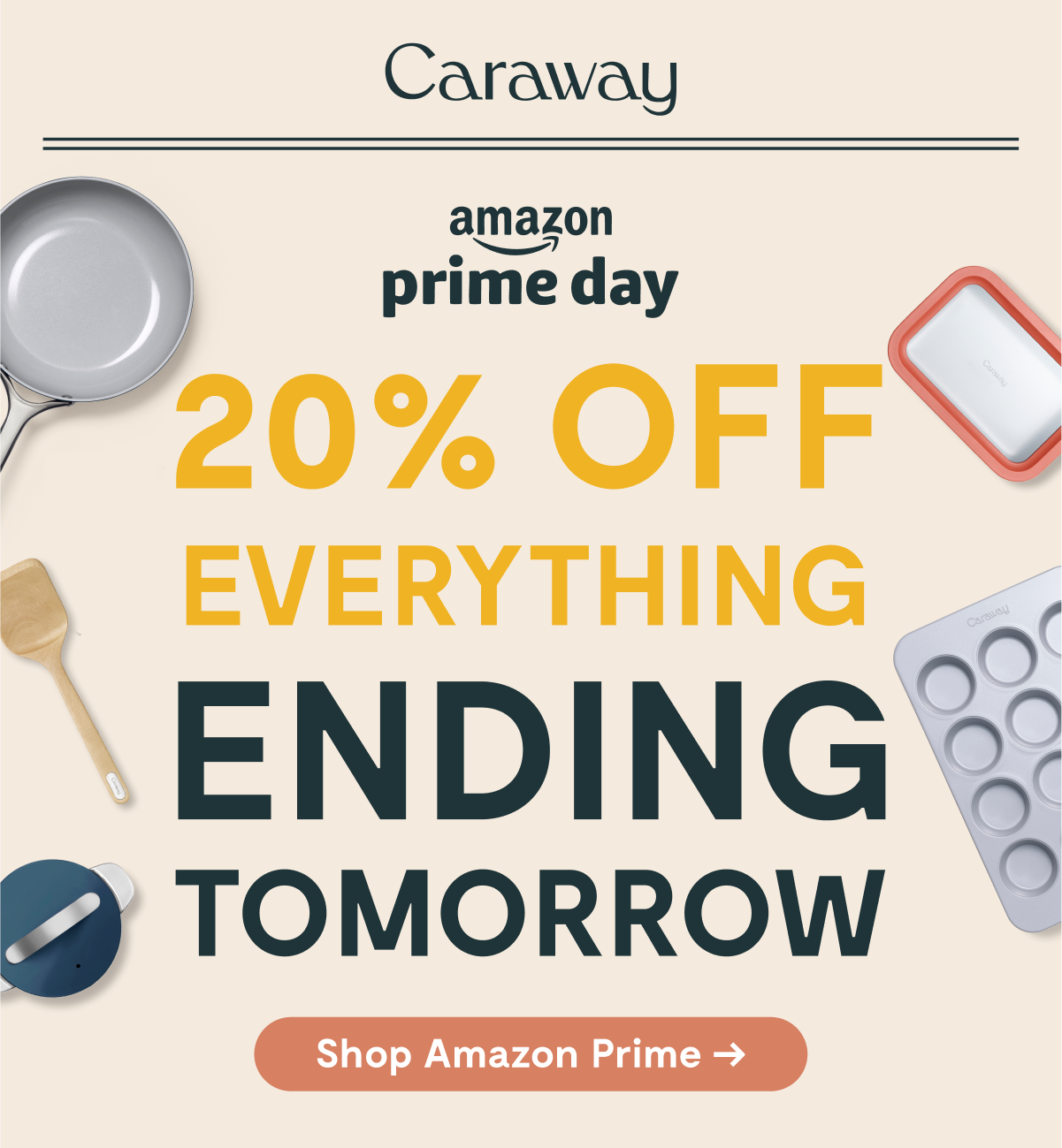  20% OFF EVERYTHING ENDING TOMORROW | Shop Amazon Prime