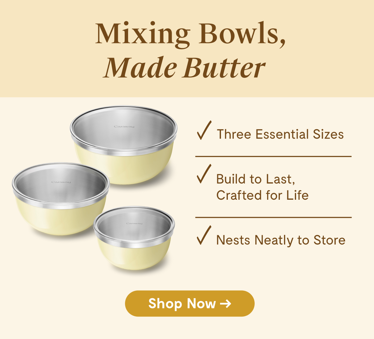 Mixing Bowls, Made Butter | Shop Now