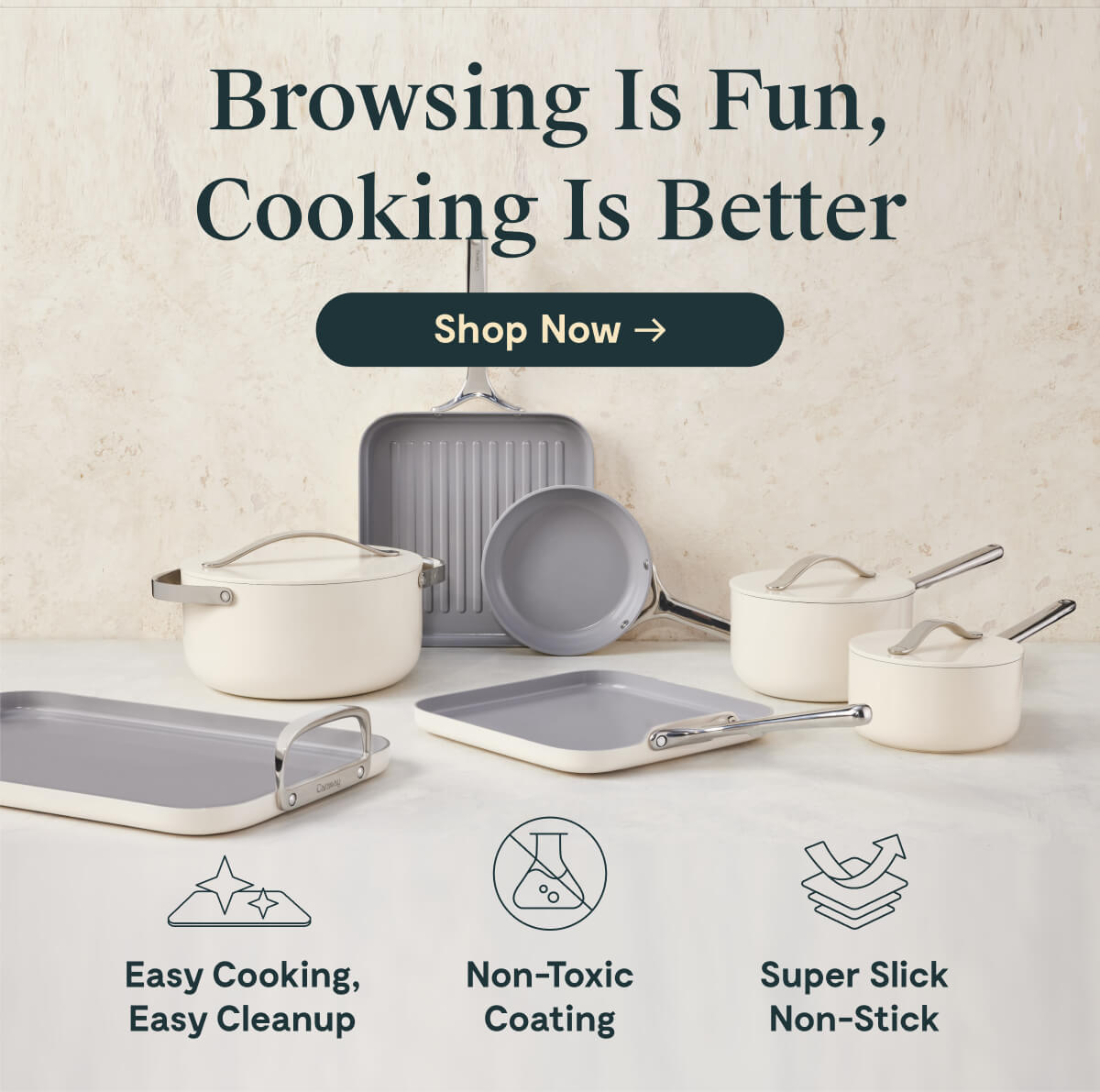 Browsing is fun, cooking is better