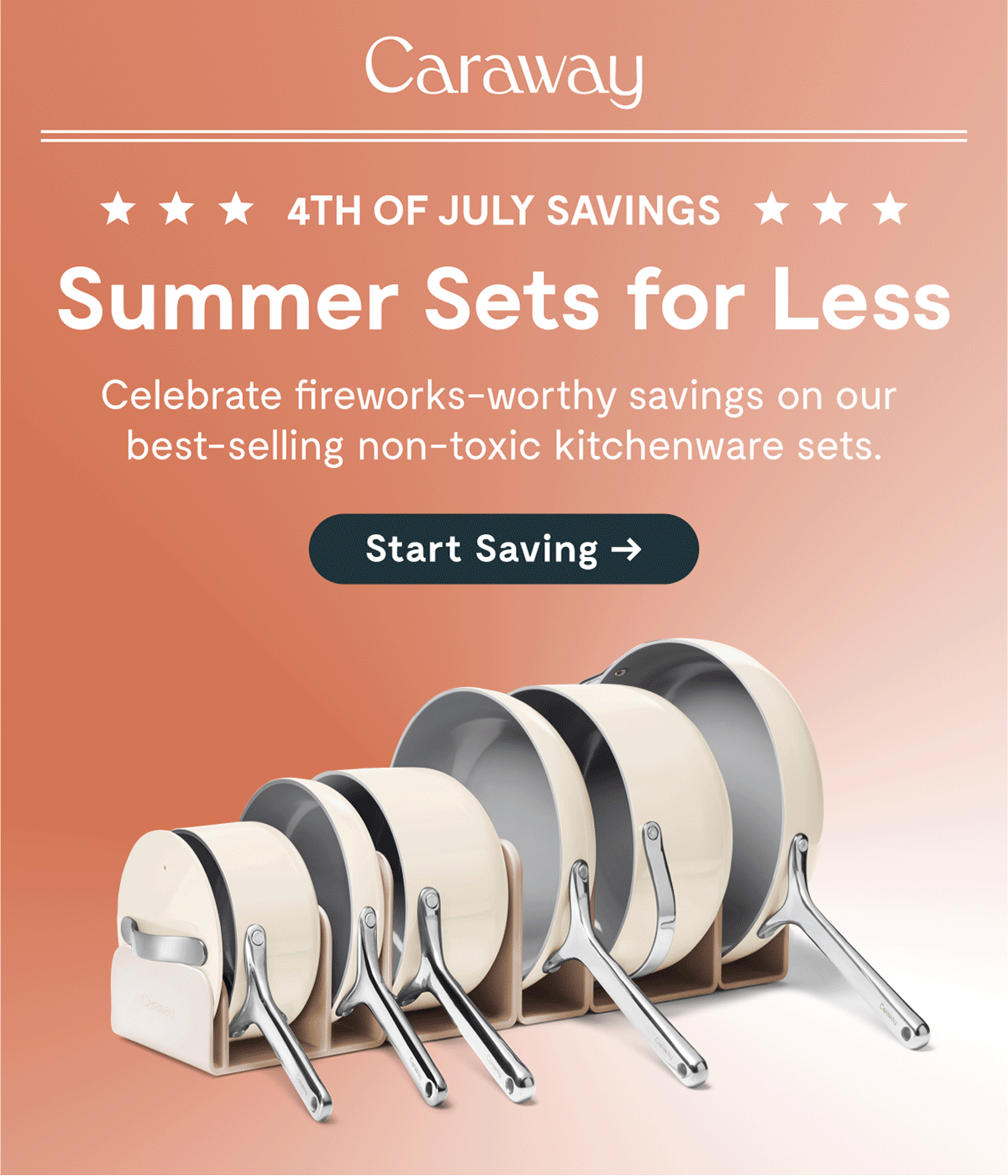 ★ ★ ★ 4TH OF JULY SAVINGS ★ ★ ★ Summer Sets for Less Celebrate fireworks-worthy savings on our best-selling non-toxic kitchenware sets. [Start Saving →]