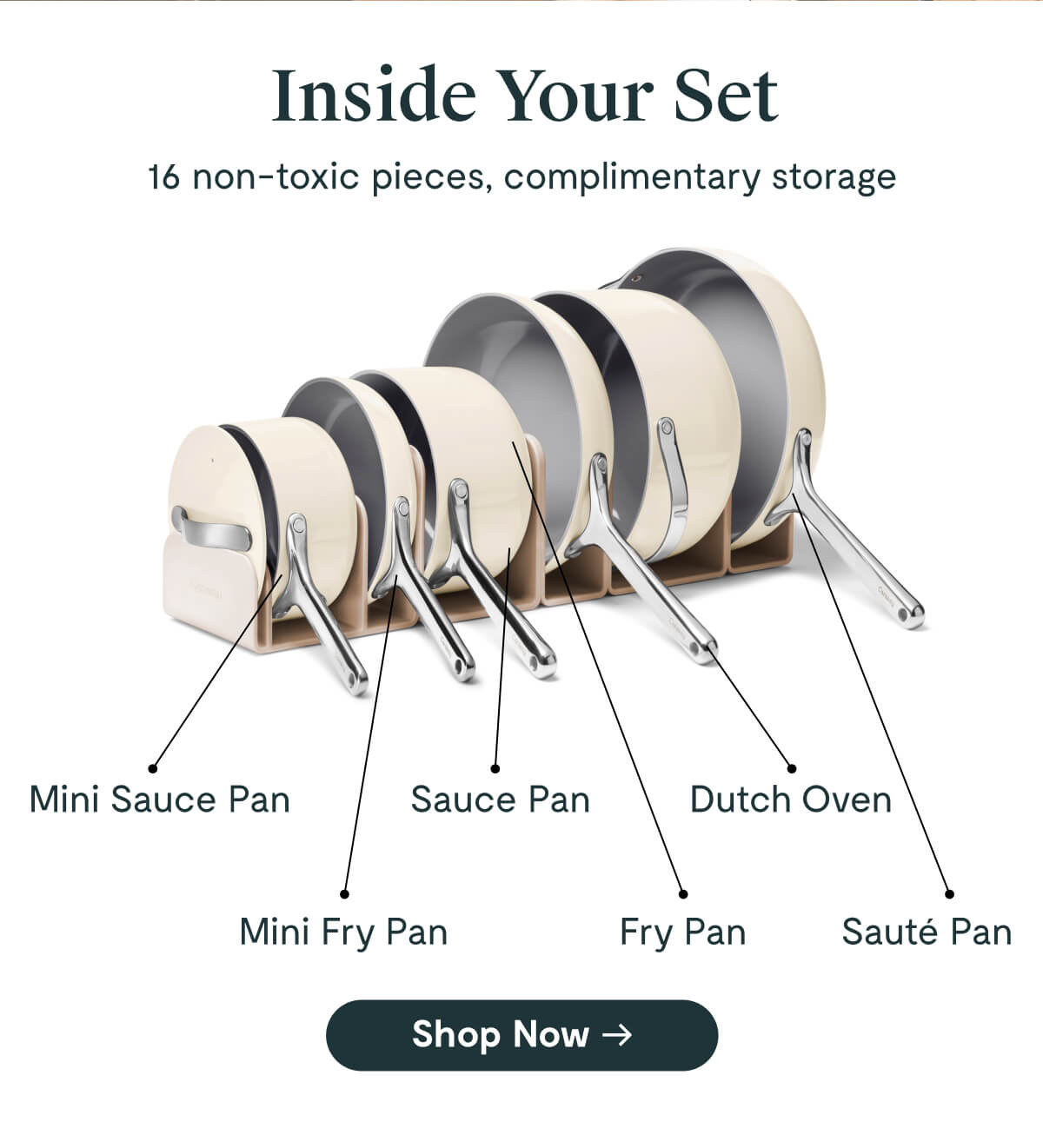 Inside Your Set 16 non-toxic pieces, complimentary storage Mini Sauce Pan Mini Fry Pan Sauce Pan Fry Pan Dutch Oven Sauté Pan [Shop Now]