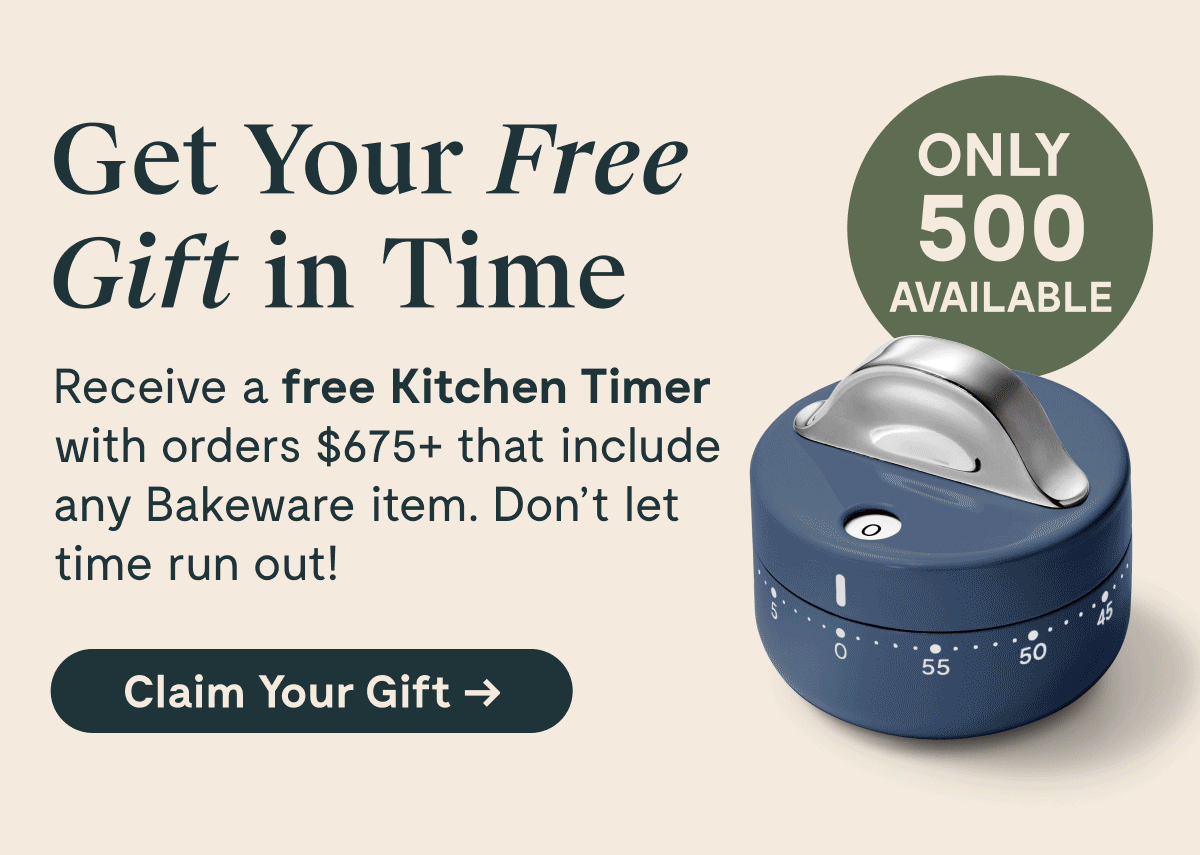 Free GWP when you buy bakeware