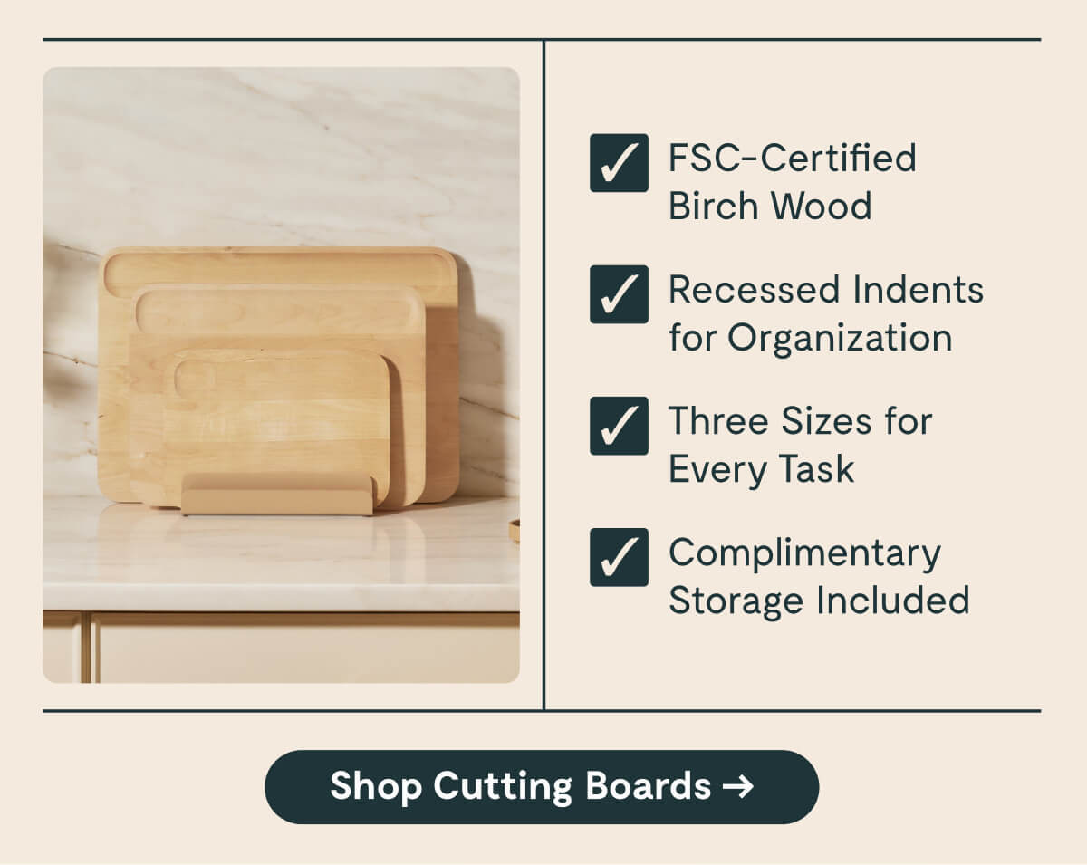 ✔ FSC-Certified Birch Wood ✔ Recessed Indents for Organization ✔ Three Sizes for Every Task ✔ Complimentary Storage Included