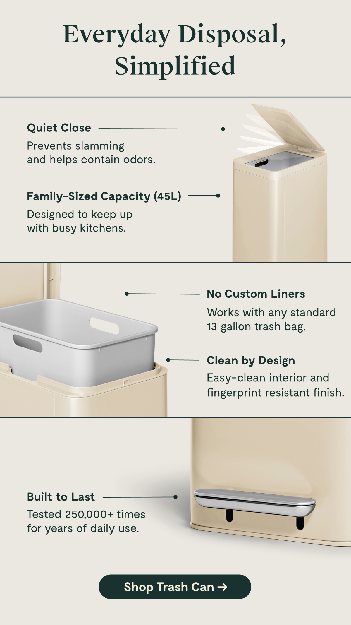 Everyday Disposal, Simplified [Shop Trash Can]