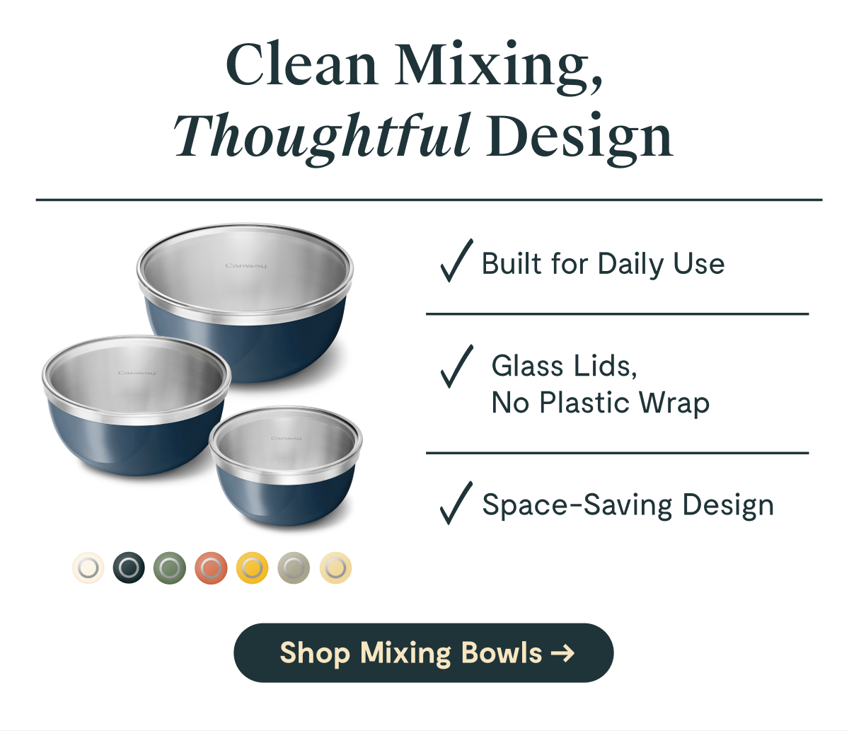 Clean Mixing, Thoughtful Design | Shop Mixing Bowls 