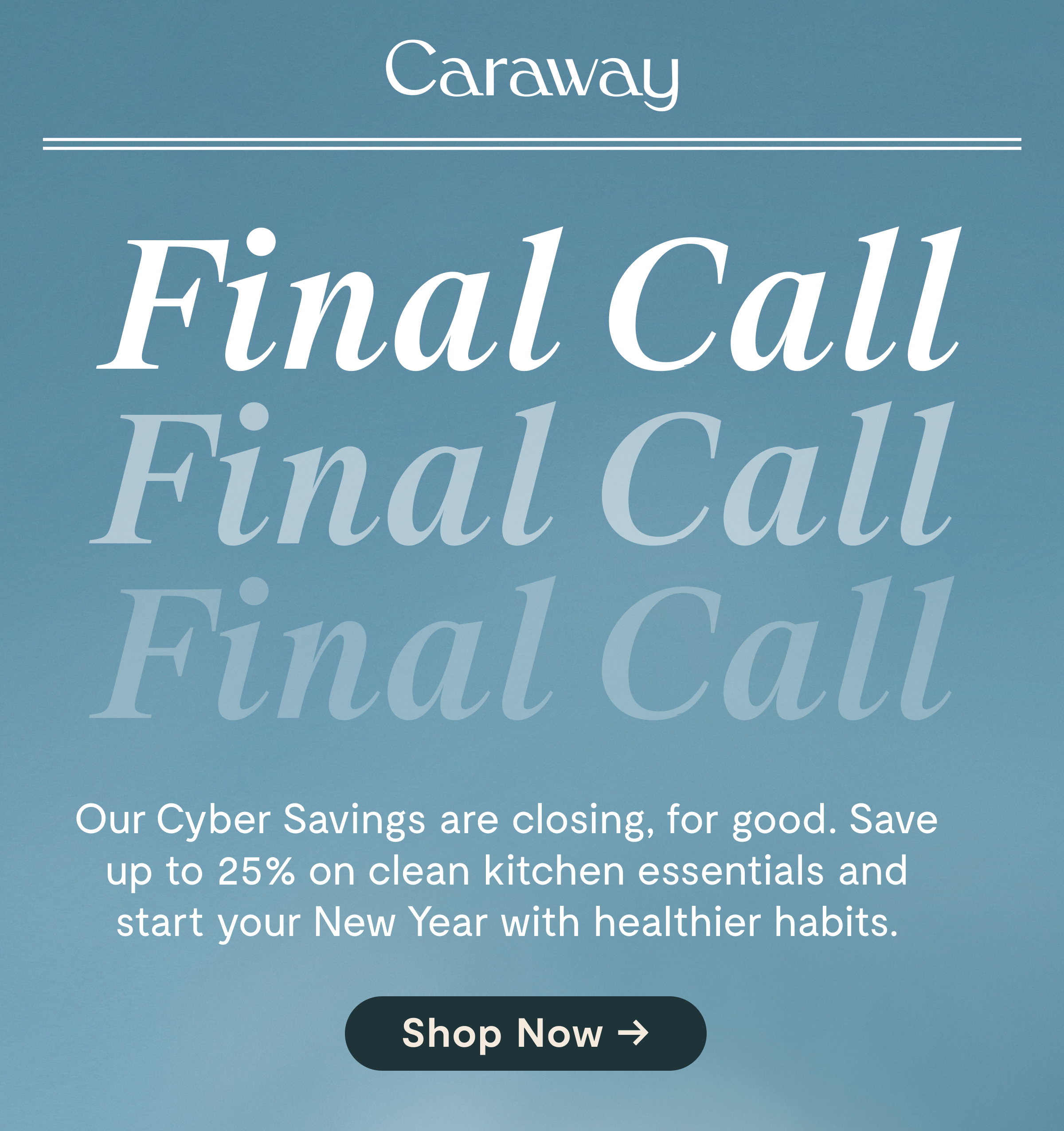Final Call on Cyber Savings - Sale Ends tomorrow