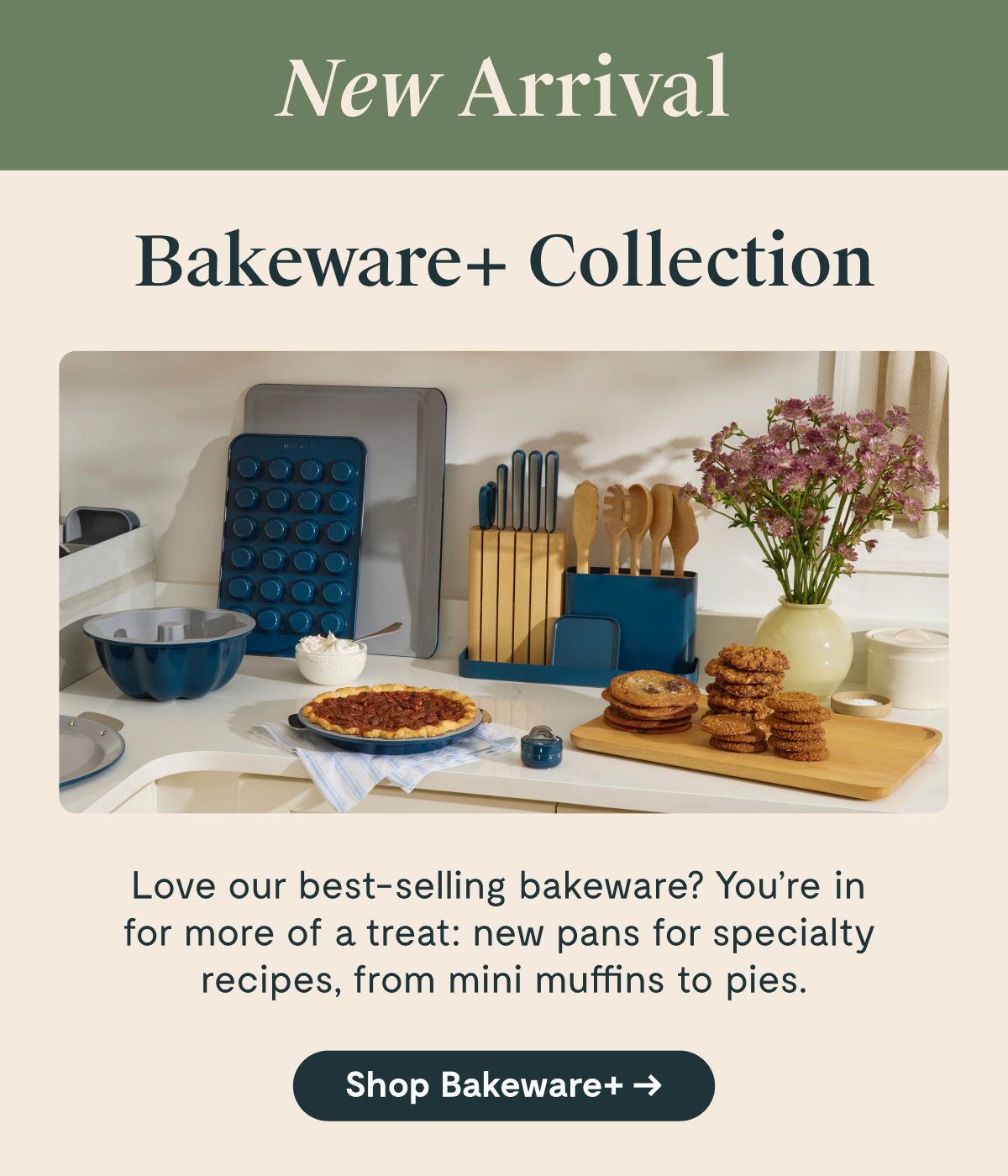 an image of a baking and baking products advert with a picture of a baking pan