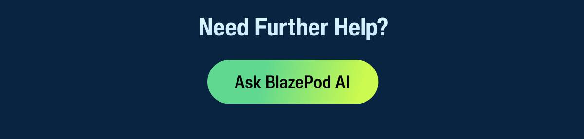 Ask Blazepod AI