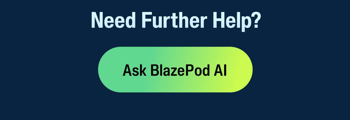 Ask Blazepod AI