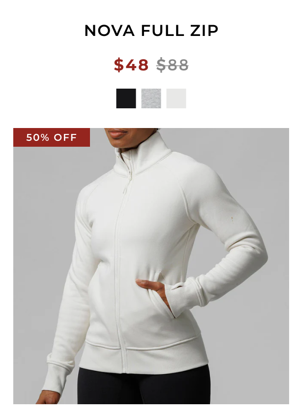 Nova Full Zip - Cream