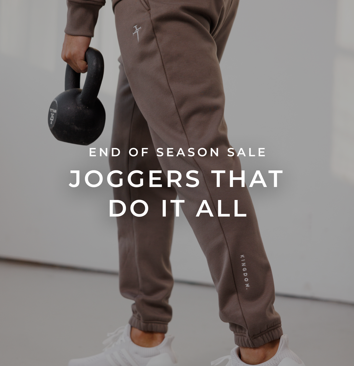 end of season sale. joggers that do it all
