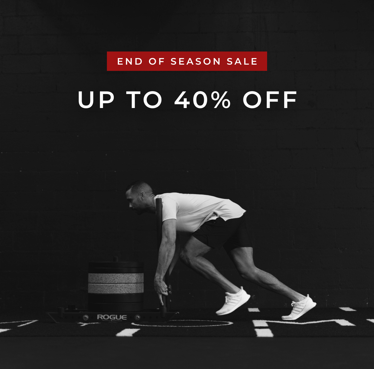end of season sale. up to 40% off ends soon