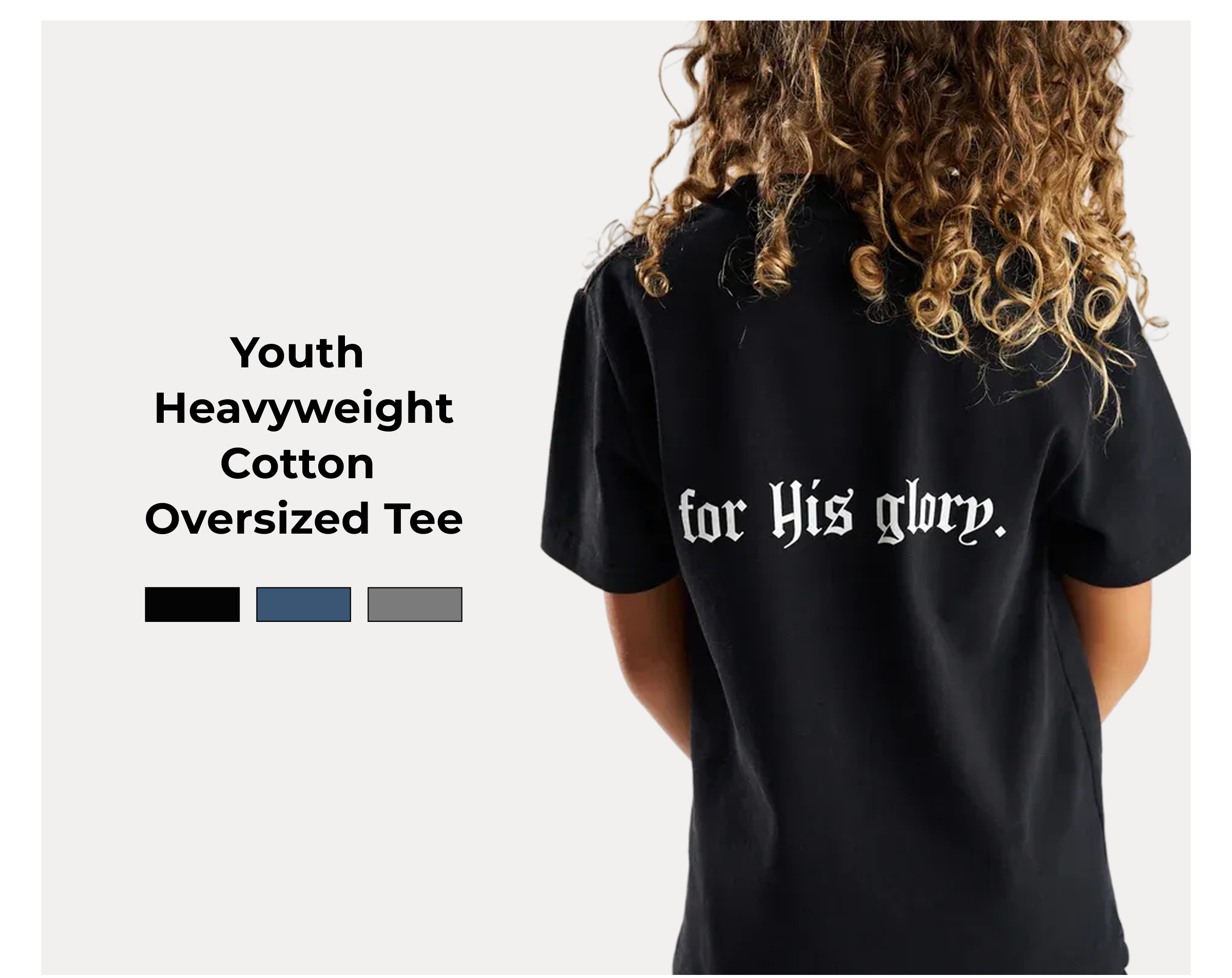 Youth Heavyweight Cotton Oversized Tee   Colors: Black, Midnight Navy, Acid Wash  SHOP RESTOCKS