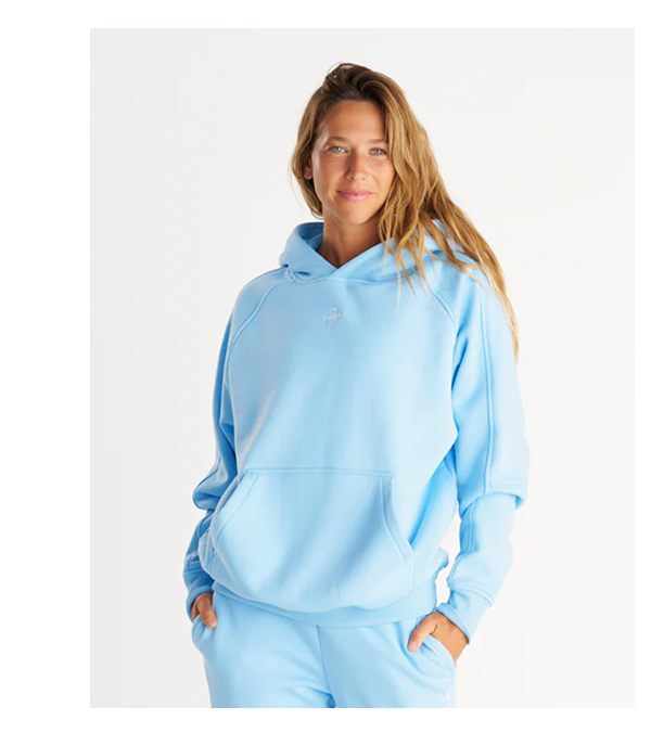 Signature Fleece Hoodie - Sky Blue